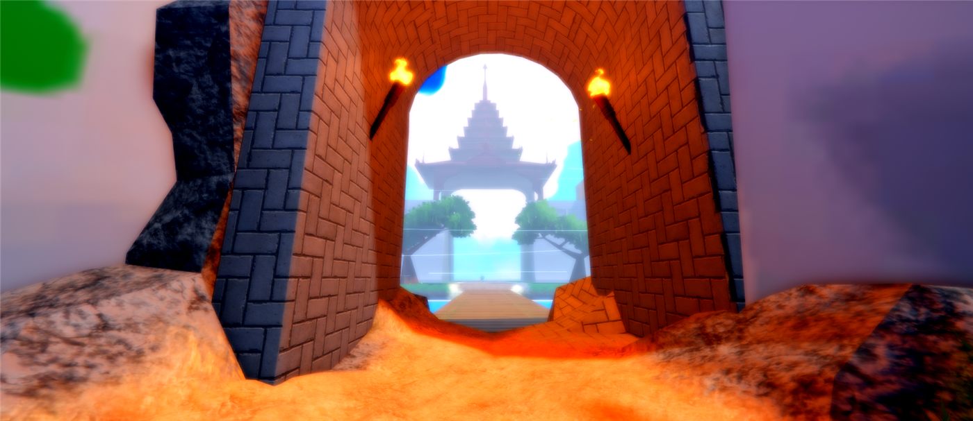 Fantasy forest environment made in Roblox