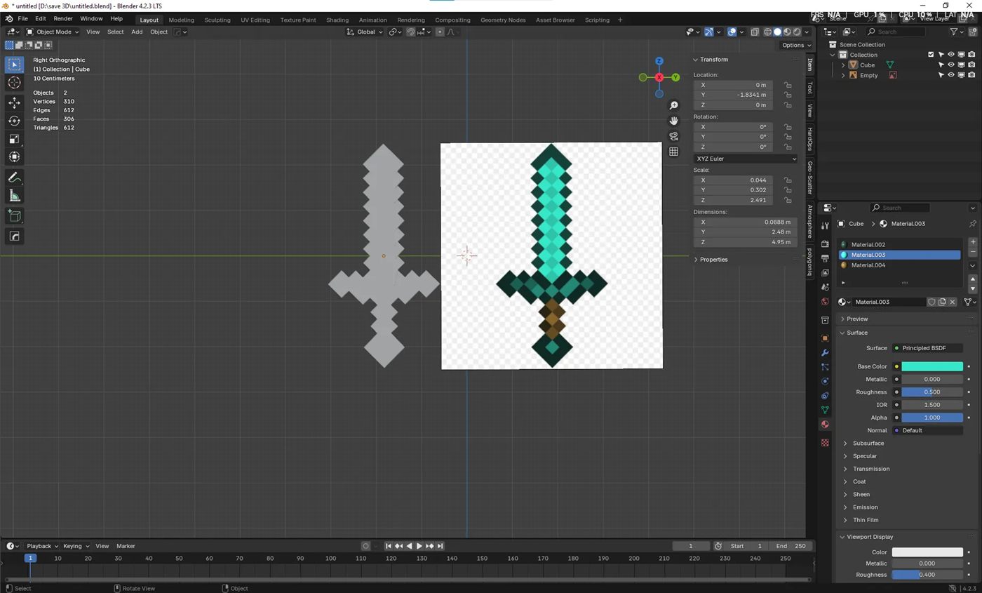 3D model work number three