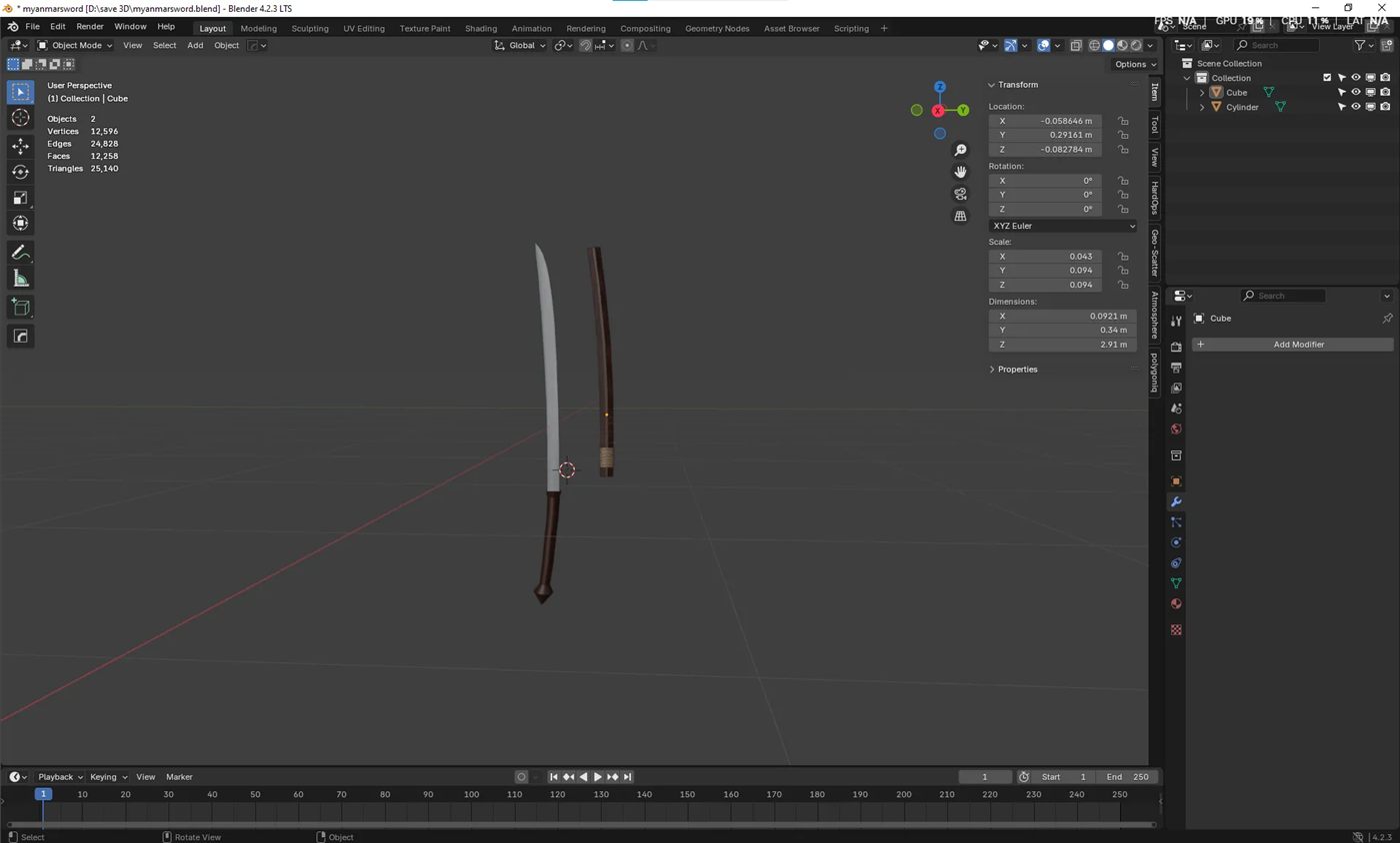 3D model work number six